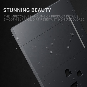 Trang trí tường chuyển đổi ổ cắm tấm 118 loại 1 Gang 1 cách 2 cách đẩy nút tường chuyển đổi + đa chức năng 3 pins tường ổ cắm - Product Image 2