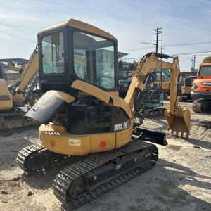 Mini-excavatrice sur chenilles d'occasion 303.5E |   Excavatrice hydraulique compacte Caterpillar d'occasion de 3,5 tonnes, modèle 2024, godet de 0,15 m, 23,6 kW - Product Image 5