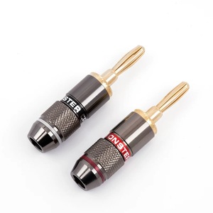 Conectores de Audio Tipo Banana de 4mm, Chapados en Oro, de Cobre, para Cableado de Altavoces - Product Image 4
