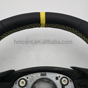 منفذ المصنع <span class=keywords><strong>M</strong></span> جلد مثقب ناعم أداء جلد أصفر شريط لسيارة BMW E90 إكسسوار - Product Image 4