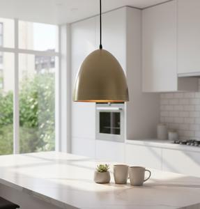 Lampes suspendues en laiton antique, luminaire de plafond moderne à LED à intensité variable, installation facile, éclairage pour salon, salle à manger - Product Image 3