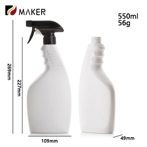 Empty Detergent Alcohol Cleaning <strong>Sprayer</strong> 550ml 530ml 330ml PE <strong>White</strong> Plastic Chemical Cleaner Water Mini <strong>Trigger</strong> Spray Bottle - Product Image 5