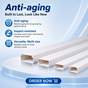 Goulotte de câblage en PVC, goulotte de câblage et gaine de câblage - Product Image 1