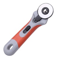 Outils de coupe pour cuir Vente en gros Artisanat du cuir fait main Orange 45mm Rotary Cutter pour tissu