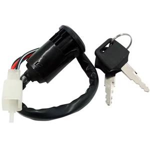 Interrupteur d'allumage de moto avec 2 clés, accessoires pour scooter, compatible avec <span class=keywords><strong>quad</strong></span>, moto tout-terrain, ATV, marche/arrêt, pièces de rechange universelles en plastique - Product Image 2