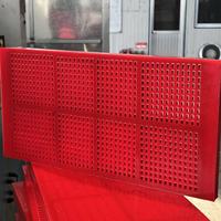 Panneau de protection anti-colmatage en PU rouge pour l'exploitation minière |   Maille de protection modulaire en polyuréthane |   Usine de confiance de la liste Fortune 500