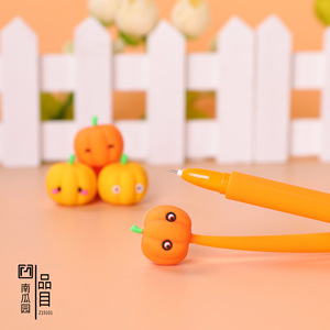 Bolígrafo creativo y bonito, pequeño, fresco, neutro, con diseño de calabaza y jardín, 0.5 mm, negro, para <span class=keywords><strong>estudiantes</strong></span> y oficina. - Product Image 3
