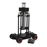 TL Media Véhicule caméra télécommandé 4x4 en aluminium pour tournages 360° virtuels, moteur brushless 800KV 2.4G pour Ronin2 et studios de films VR