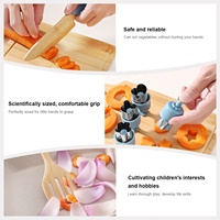 Mini ustensiles de cuisine et de pâtisserie pour tout-petits, ensemble de cuisine en bois pour enfants, kit Montessori, ensemble de pâtisserie en silicone avec tablier