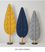 Feutre en forme de feuille unique formant un design nordique moderne décor d'intérieur pour la maison salon plancher coin lampe sur pied