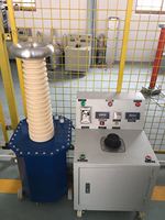 Transformateur d'essai haute tension immergé dans l'huile 100 kV CA/CC monophasé/triphasé 480 V pour les tests d'isolation en laboratoire et industriels