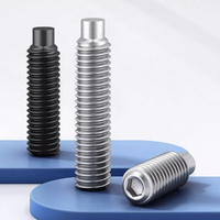Vis à tête cylindrique hexagonale intérieure DIN915 à tête convexe métrique M3M4M6M10 en acier inoxydable 304 finition blanchie/noircie KAILUO