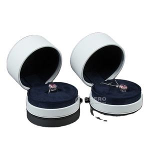 Handmade Black PU <b>Leather</b> <b>Jewelry</b> Box Packaging for Women - Product Image 1