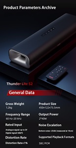 OXS Thunder Lite S2 Haut-parleurs de jeu professionnel Audio <span class=keywords><strong>Ordinateur</strong></span> <span class=keywords><strong>Gamer</strong></span> Haut-parleur avec cordon HDMI/câble pour jeu - Product Image 5