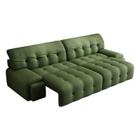 Neues Zero-Against-Wall Roachburg Elektrisches Dreisitzer-Schlafsofa Multifunktionales Stoffsofa im Modernen Cremefarbenen Stil für das Wohnzimmer