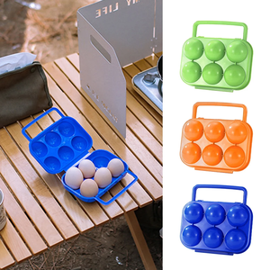 6-Grid Camping <b>Egg</b> Box Shockproof <b>Egg</b> Protection Boxes Dropproof Portable <b>Egg</b> Container Non-slip with Handle for Kitchen - Product Image 3