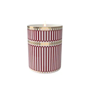 Nordic INS Creative Ceramic Candle Cup con tapa Cross-border Aromaterapia Candle Jar
