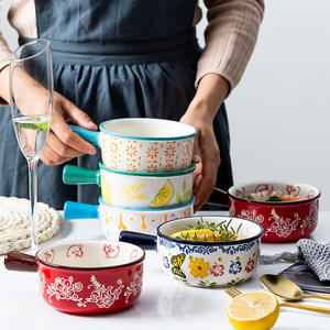 ชุดเครื่องใช้บนโต๊ะอาหารข้าวแบบสร้างสรรค์,ชามสลัดเซรามิกบุคลิกภาพสไตล์ตะวันตก - Product Image 1