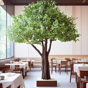 Hot Bán Tùy Chỉnh Lớn Nhân Tạo Olive <span class=keywords><strong>Tree</strong></span> Handmade Thực Tế Trong Nhà Và Ngoài Trời Nhựa Và Vải Cây - Product Image 2