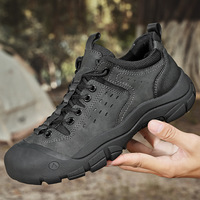 Chaussures de randonnée et de trekking décontractées à semelle souple pour hommes grandes tailles (tailles 40-46) - Résistantes à l'usure et amortissantes