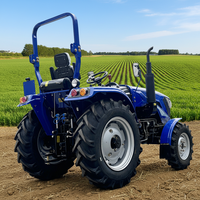 Kostenloser Versand Mini-Radtraktor 50 PS Heim-Landwirtschaft Hydraulischer Traktor Allradantrieb Multifunktionaler Pflug-Traktor