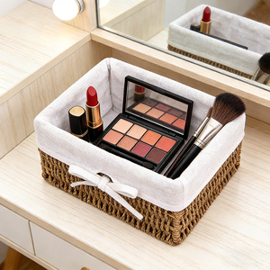 Decorative Seagrass Weave Storage <strong>Basket</strong> Seaweed Storage <strong>Basket</strong> Magazine Water Hyacinth <strong>Basket</strong> - Product Image 3