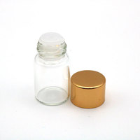 Botol Kaca Tester Parfum 1ml 2ml 3ml 5ml Botol Kaca Mini dengan Tutup Sekrup Pengurang Lubang Plastik Botol Kaca Kecil