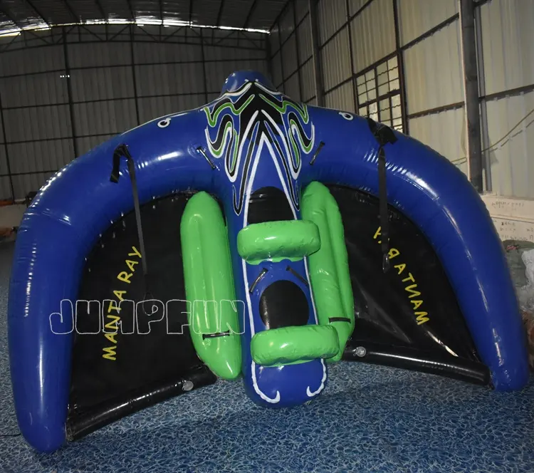 Adultos deportes acuáticos <span class=keywords><strong>inflable</strong></span> Flying Ski Tube 2 personas Manta Ray water towable