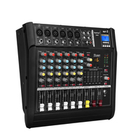 Amplificateur de puissance audio numérique professionnel YAIKA OEM GM6X 450W*2 à 6 canaux en métal, alimenté par USB, avec réponse en fréquence 20Hz-20KHz
