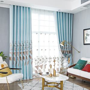 <span class=keywords><strong>2020</strong></span> personalizado estilo europeo americano moderno <span class=keywords><strong>sala</strong></span> <span class=keywords><strong>de</strong></span> estar <span class=keywords><strong>cortinas</strong></span> opacas en relieve cepillado Jacquard Fondo bordado ojal - Product Image 2