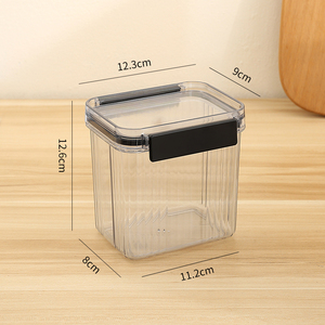 Ensemble de contenants de stockage alimentaire en plastique empilables, étanches à l'air, anti-humidité, organisateur de cuisine en gros - Product Image 5