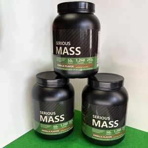 Poudre de protéines OEM Serious Mass saveur vanille, complément alimentaire 2,2 lb, formule de prise de poids riche en protéines, 50 g de protéines par portion - Product Image 3