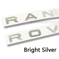 10 ensembles d'autocollants 3D en ABS pour voiture, lettres pour capot avant, coffre arrière, emblème de badge Range Rover, logo, accessoires de style automobile