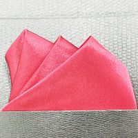 Yiqun hommes costume poche serviette couleur unie brillant polyester soie petit mouchoir carré option multicolore