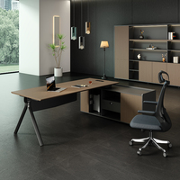 Mobilier de bureau Grand bureau Moderne de luxe pour PDG Table d'ordinateur Table de patron pour le bureau