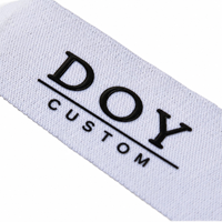 Nouvelles étiquettes tissées personnalisées en silicone gaufré avec logo damassé pour vêtements