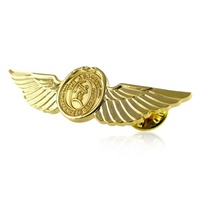 Épinglette en forme de logo d'avion 3D de haute qualité, souvenir antique, impression de logo, épinglette personnalisée en forme d'avion 3D