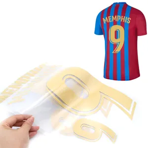 vinyl heat press transfer numbers designs jersey decoration stickers iron on UV DTF Cup Wrap Transfers name and numbers