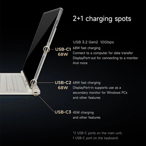 Set Tastiera e Penna da 14,5 Pollici 2025 <span class=keywords><strong>Lenovo</strong></span> <span class=keywords><strong>YOGA</strong></span> Pad Pro <span class=keywords><strong>Tablet</strong></span> Business Design Snapdragon 8 Gen3 16GB+512GB 3K OLED WIFI 3*USB-C - Product Image 5