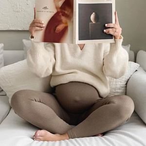 2022 nuovo Design personalizzato vestiti premaman donne incinte pantaloni Leggings morbidi <span class=keywords><strong>collant</strong></span> - Product Image 4