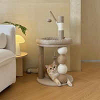 Structure d'escalade et lit pour chat en sisal, écologique, facile à assembler, petite taille, durable, non irritant, idéal pour appartements, Noël