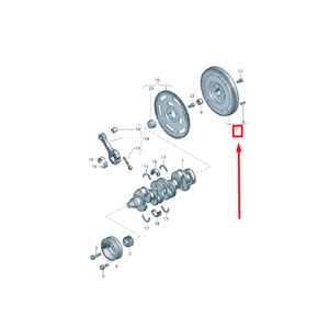 <span class=keywords><strong>Volant</strong></span> <span class=keywords><strong>moteur</strong></span> de transmission automatique 0CK remanufacturé compatible avec Audi A4 A6 A7 0CK105317 - Product Image 5