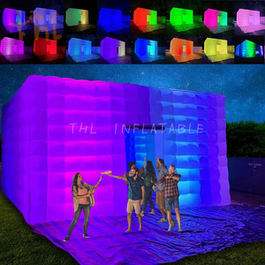 Fête gonflable disco lumière gonflable discothèque <span class=keywords><strong>cube</strong></span> tente arrière-cour gonflable-boîte de nuit tente boîte de nuit - Product Image 1