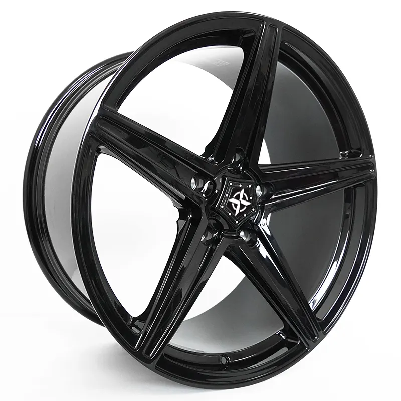 Roda Mobil Penumpang klasik CNC velg hitam velg aluminium Aloi 21 15 "16" 17 "18" 20 "20 inci Logo kustom diterima 40mm