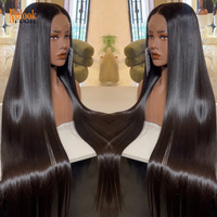 Perruques en cheveux humains 100% naturels, lisses comme des baguettes, sans colle, avec dentelle frontale HD complète, vente en gros, fournisseurs de cheveux vietnamiens