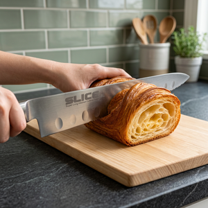 Cuchillo de Chef SLICE Wave Blade Gyuto de 24 cm, Acero Inoxidable, Mango de Plástico, Ambidiestro, Hecho en Japón |   Bakery Pro - Product Image 2