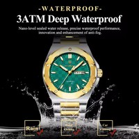 Nouvelle montre à quartz pour homme Poedagar, prix d'usine, bracelet en acier inoxydable de luxe, horloge lumineuse, étanche, avec date, montre-bracelet 696