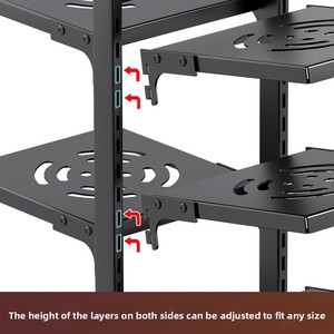 Étagère de rangement multi-niveaux en métal pour <span class=keywords><strong>cuisine</strong></span>, non pliable, multifonctionnelle, pour évier, casseroles, cuisinière, comptoir - Product Image 3