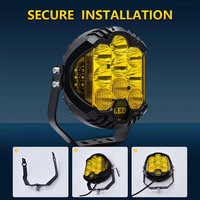 Systèmes d'éclairage automobile 12V 5/7/9 pouces, phare de travail LED 90W IP67 étanche 5000 lumens pour Wrangler, tout-terrain, 4x4, camion, VTT
