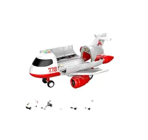 Flugzeug Spielzeug für kinder Krankenwagen Flugzeug Fahrzeug Spielen Set mit 6 Rettungs Lkw